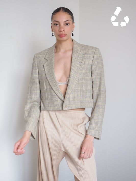 Collective Will Re-Worked Cropped Blazer