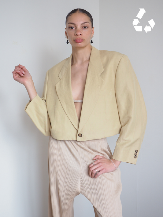 Collective Will Re-Worked Cropped Blazer