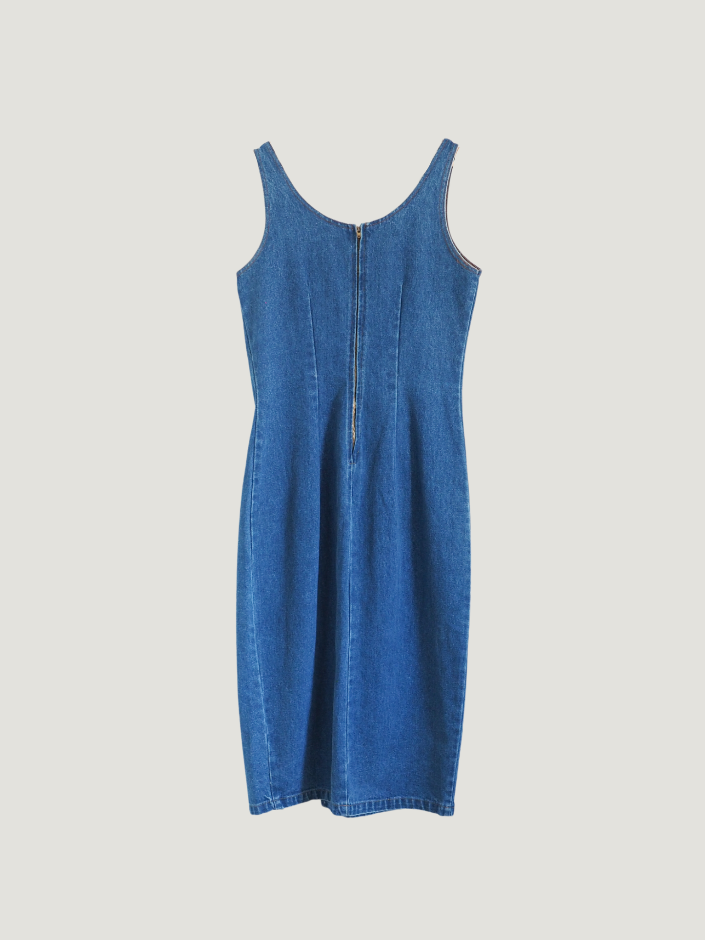 Pre-Owned Vintage Denim Maxi Dress (M/L)