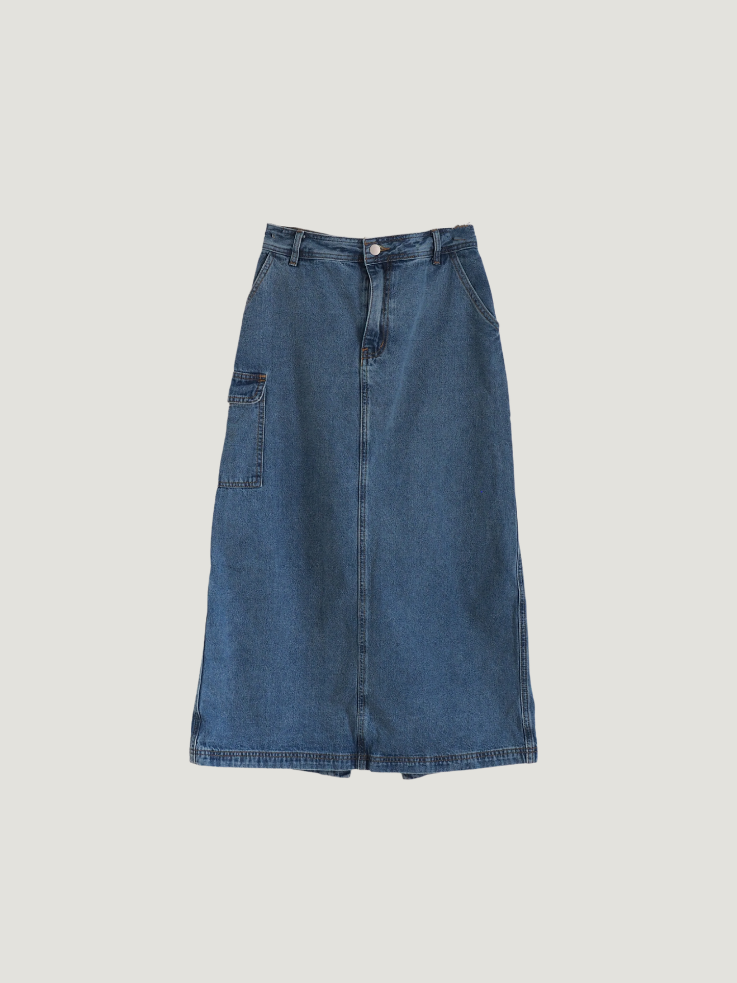 Pre-Owned all:row Denim Maxi Skirt (M)