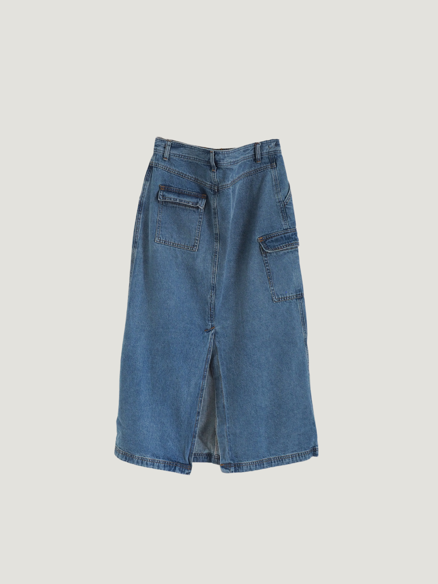 Pre-Owned all:row Denim Maxi Skirt (M)