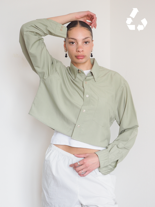Collective Will Re-Worked Cropped Shirt