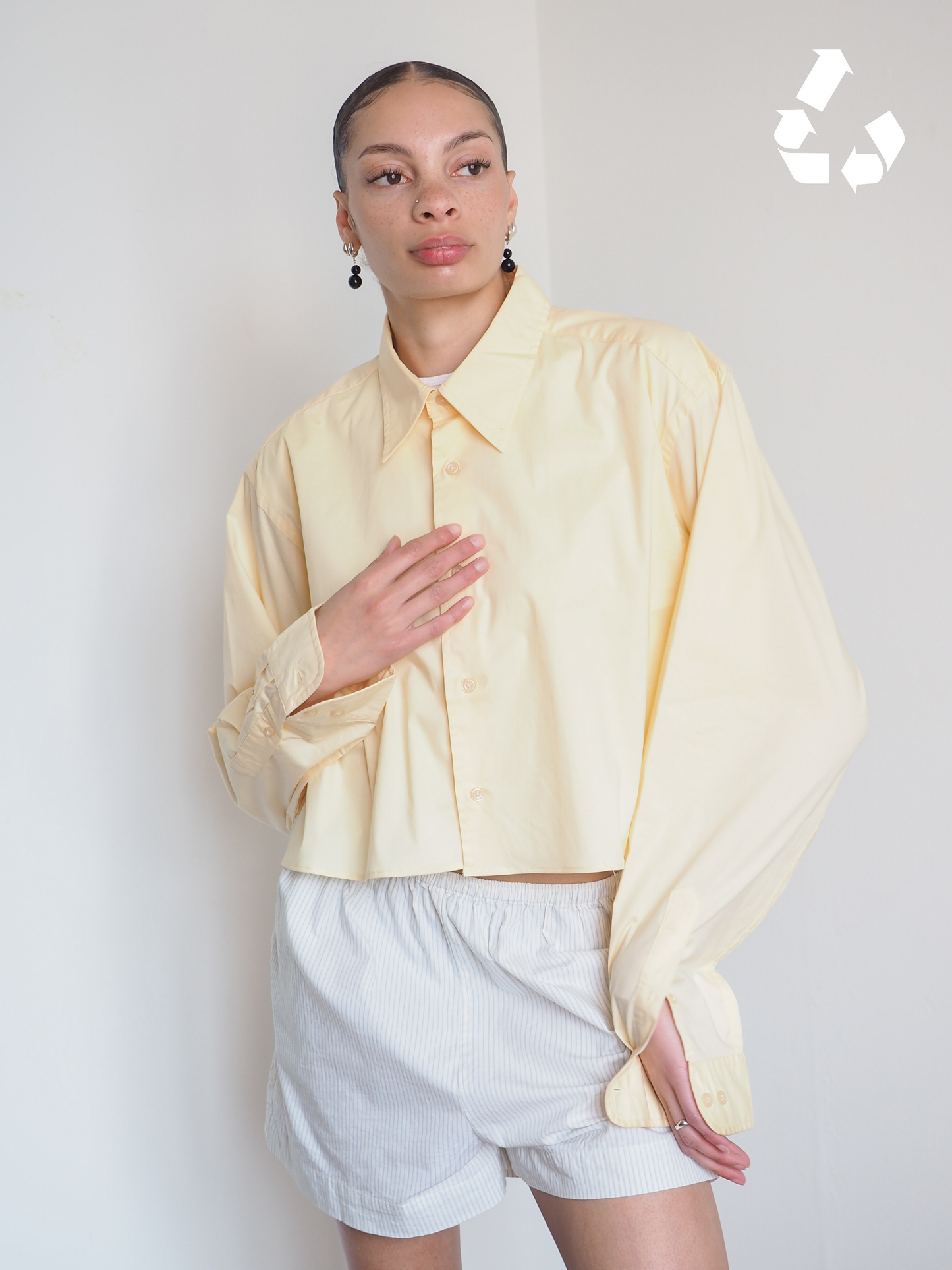 Collective Will Re-Worked Cropped Shirt