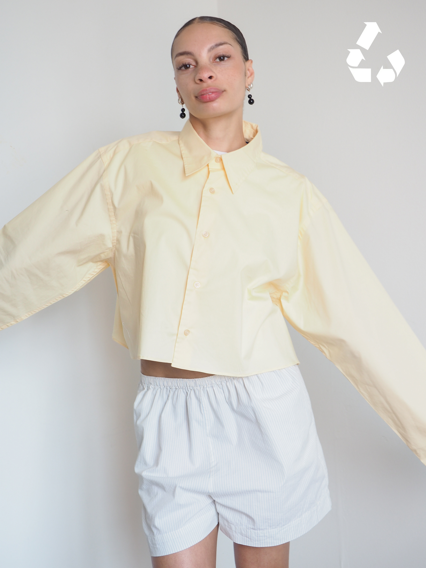 Collective Will Re-Worked Cropped Shirt