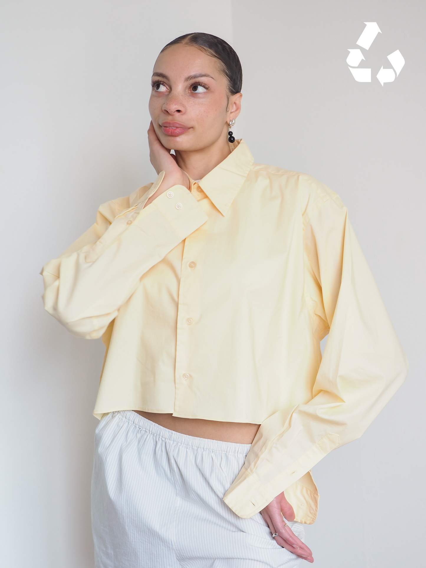 Collective Will Re-Worked Cropped Shirt