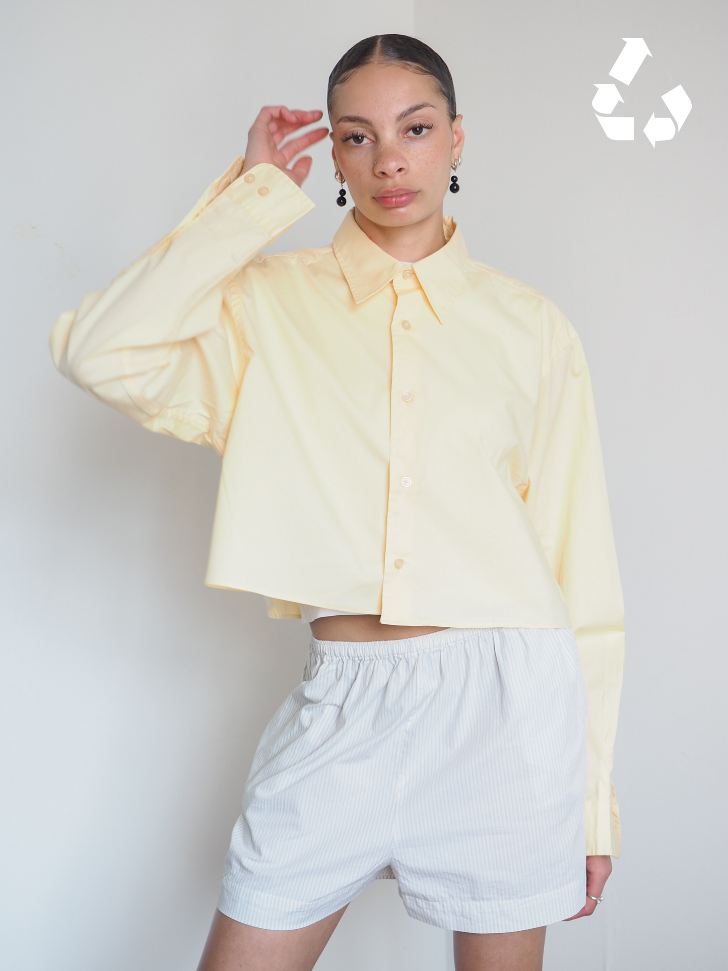 Collective Will Re-Worked Cropped Shirt