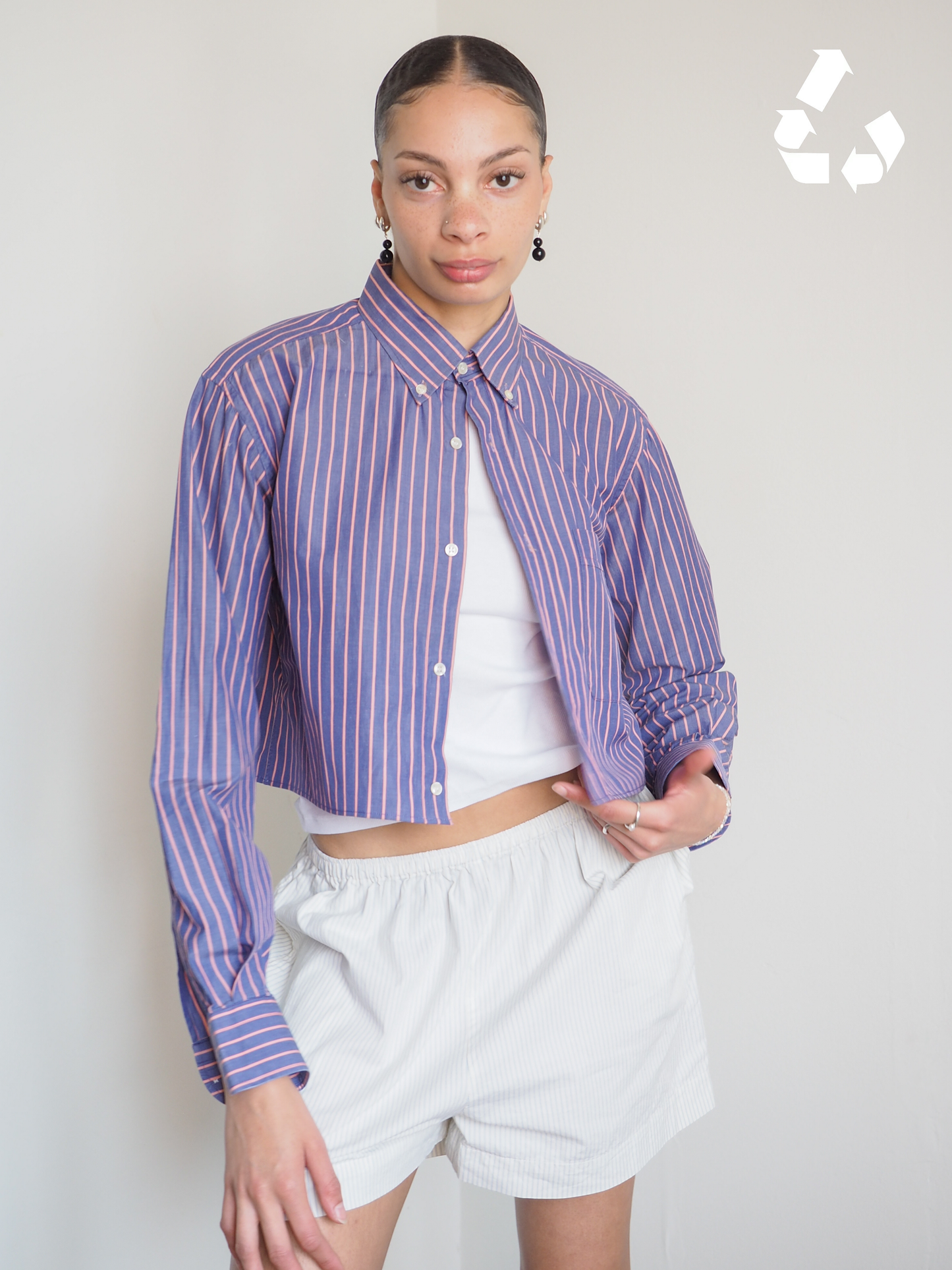 Collective Will Re-Worked Cropped Shirt
