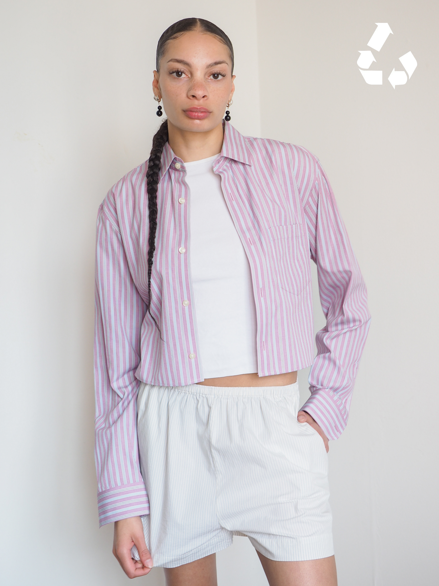 Collective Will Re-Worked Cropped Shirt