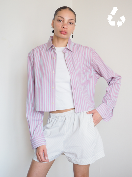 Collective Will Re-Worked Cropped Shirt