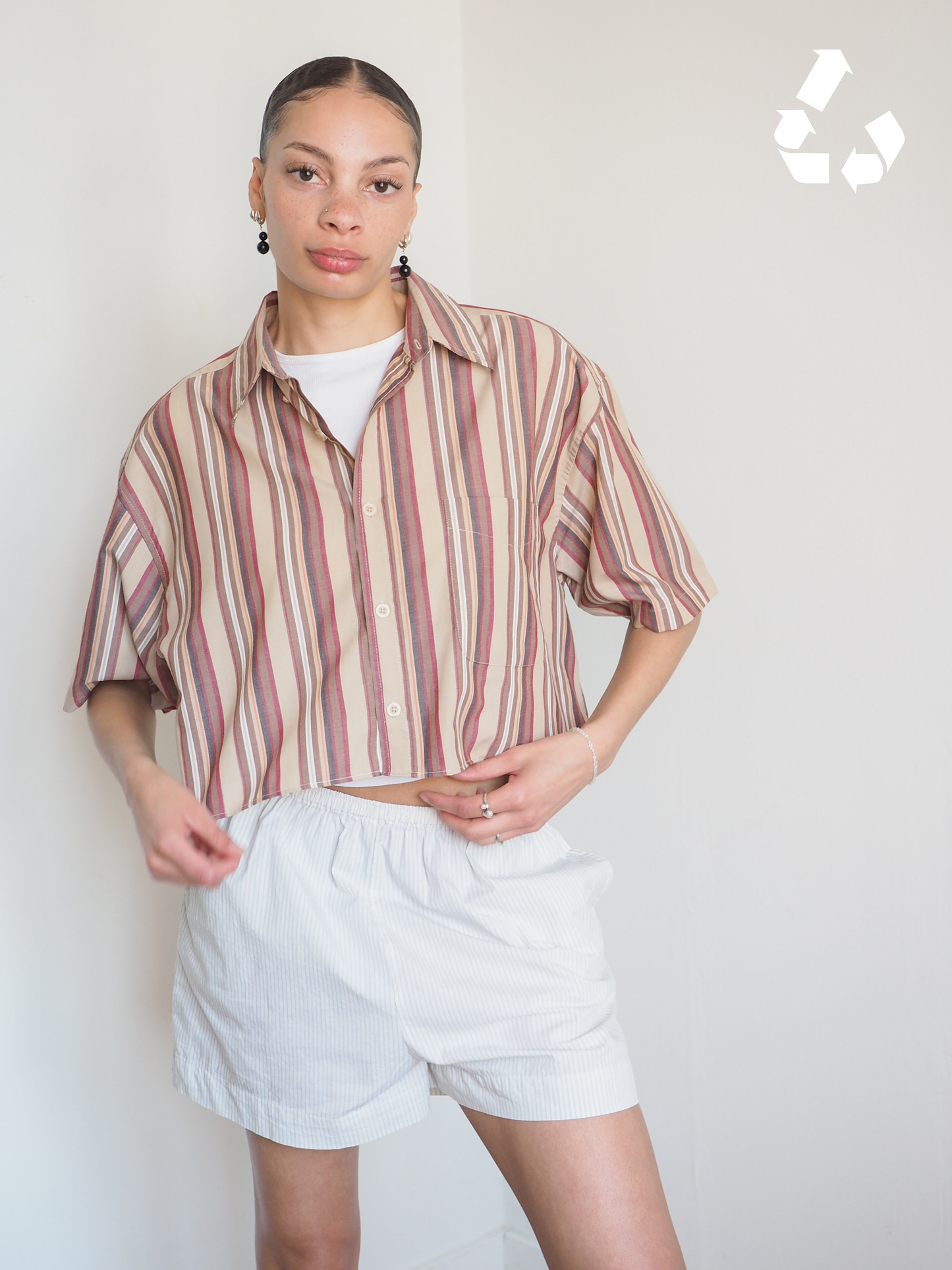 Collective Will Re-Worked Cropped Shirt