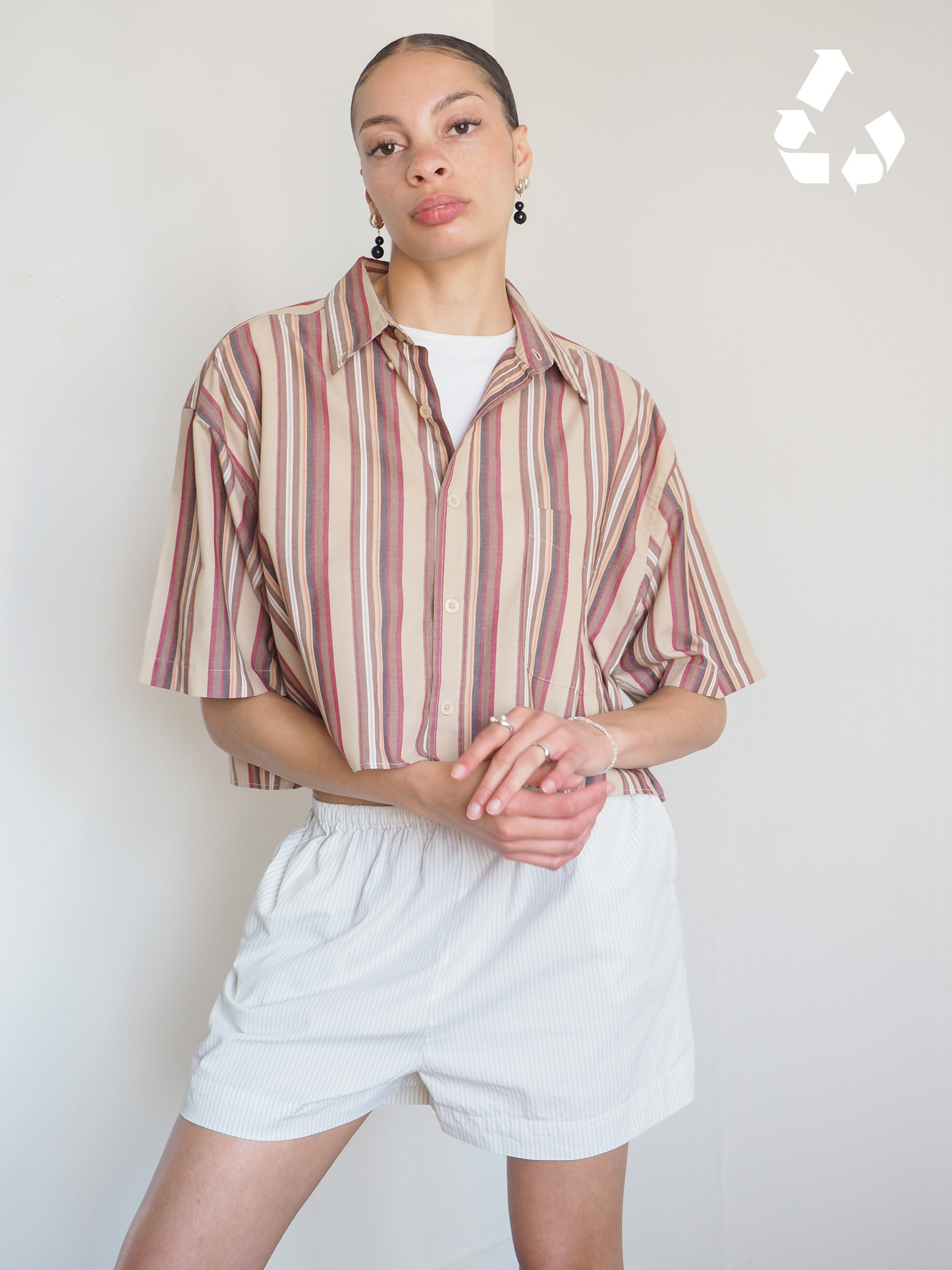 Collective Will Re-Worked Cropped Shirt