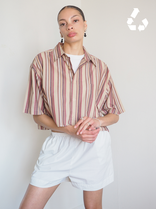 Collective Will Re-Worked Cropped Shirt