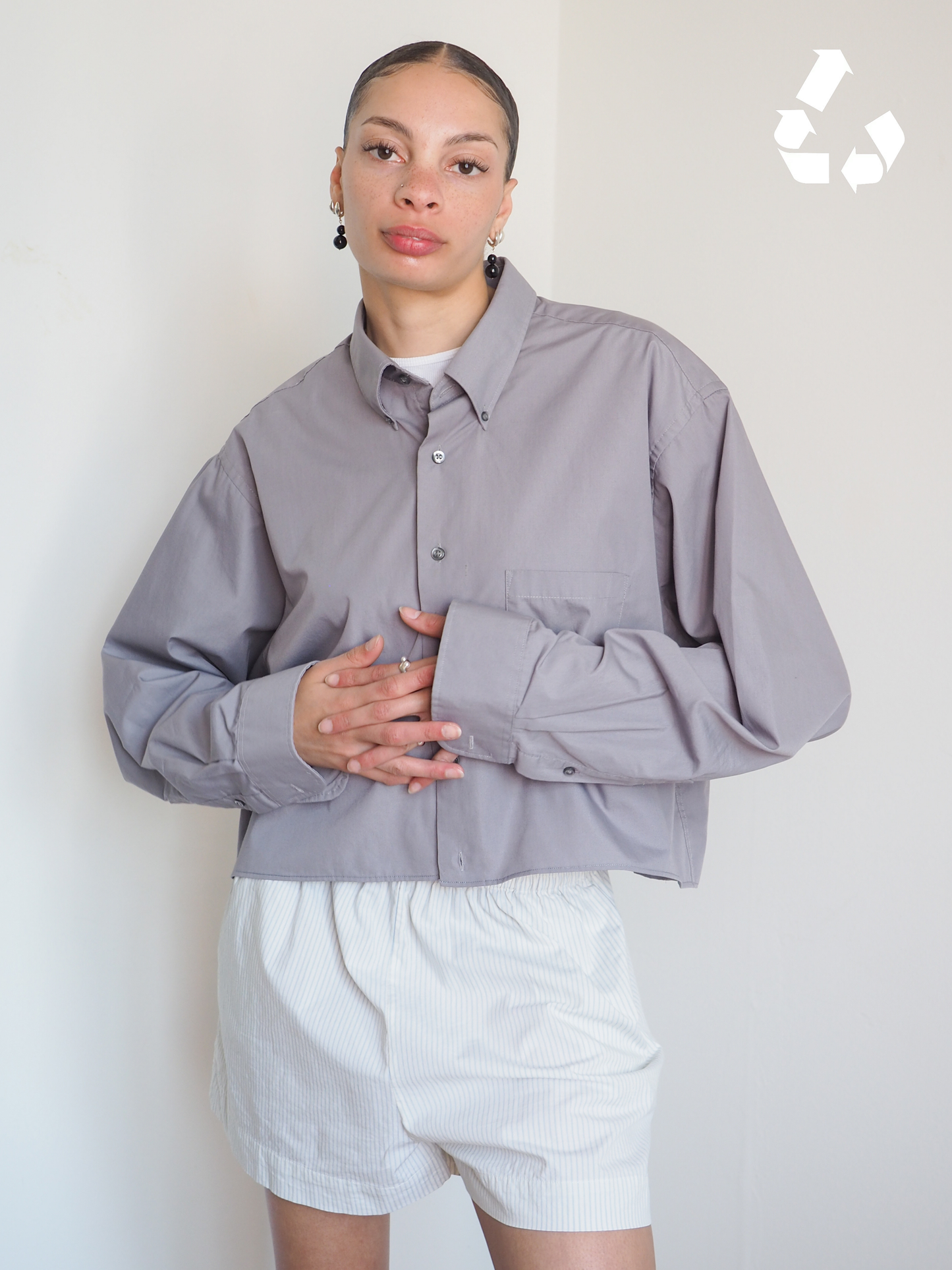 Collective Will Re-Worked Cropped Shirt
