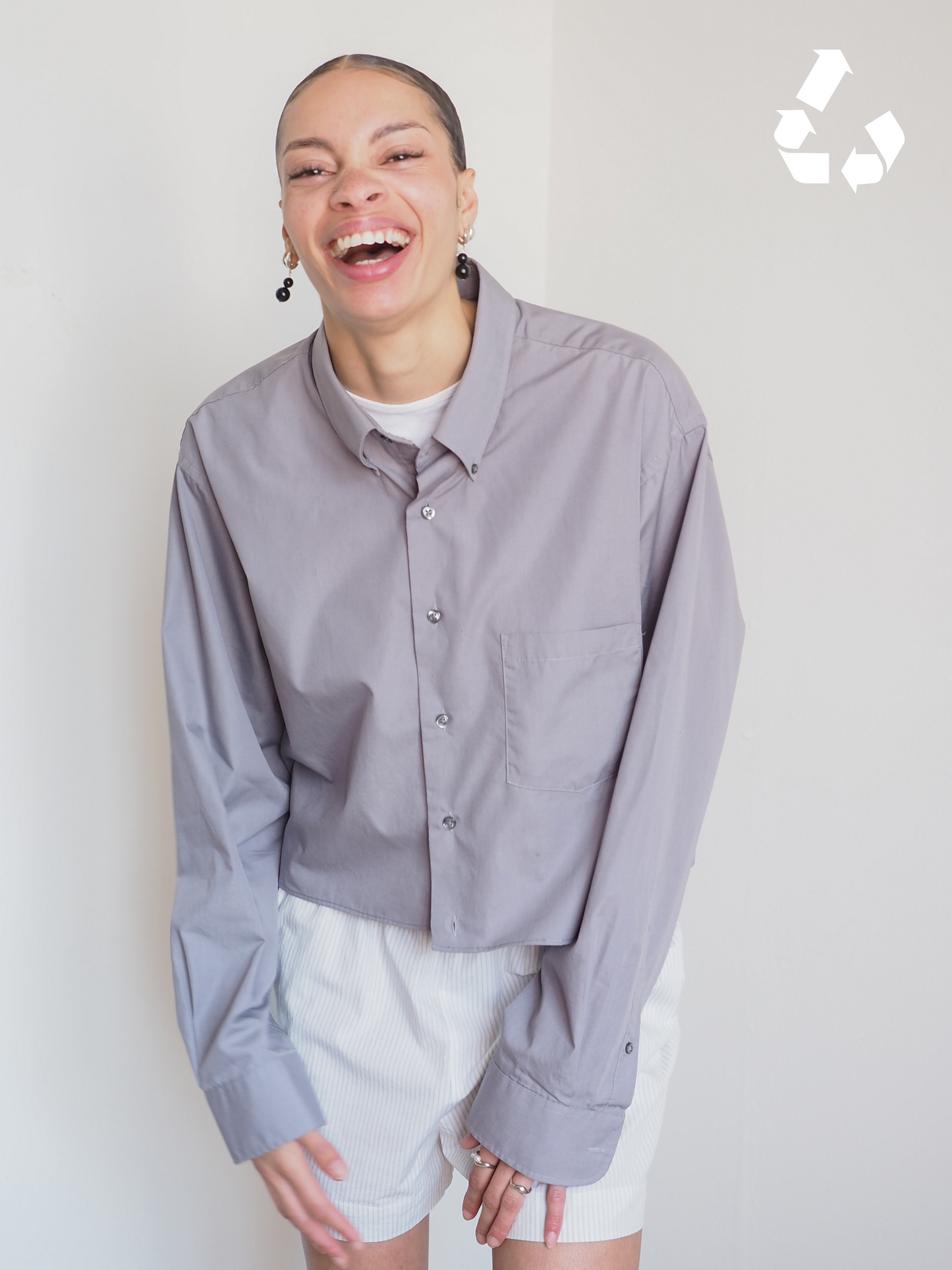 Collective Will Re-Worked Cropped Shirt