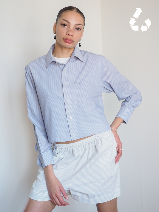 Collective Will Re-Worked Cropped Shirt