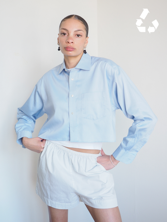 Collective Will Re-Worked Cropped Shirt