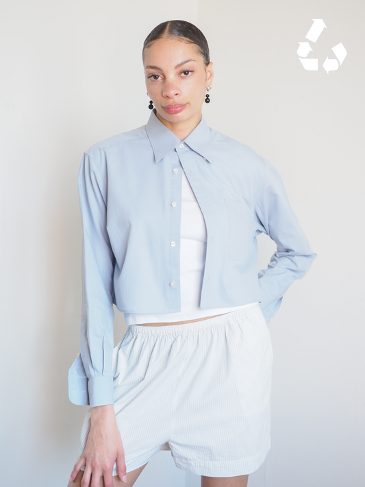 Collective Will Re-Worked Cropped Shirt