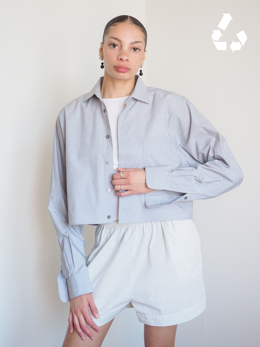 Collective Will Re-Worked Cropped Shirt