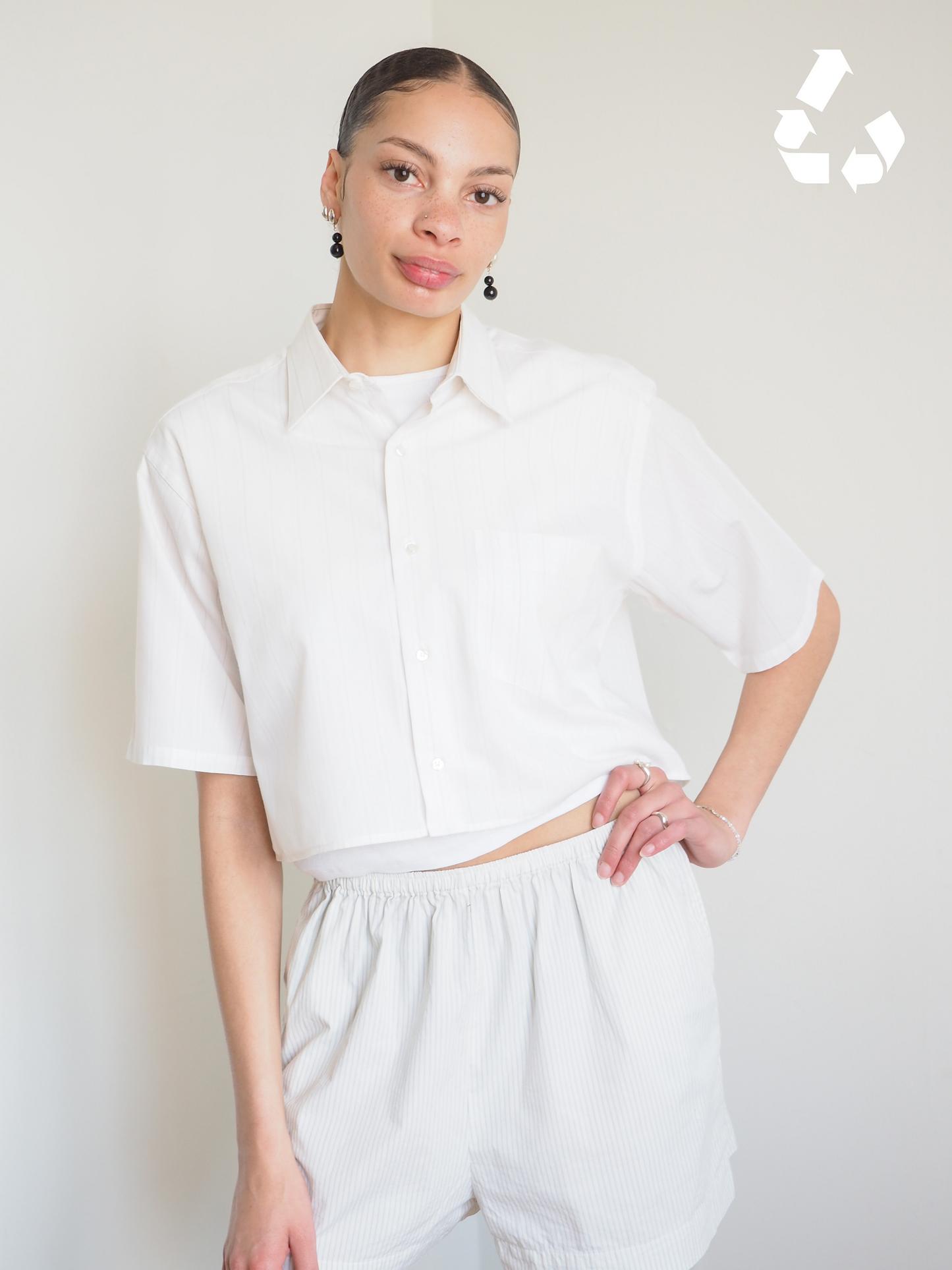 Collective Will Re-Worked Cropped Shirt