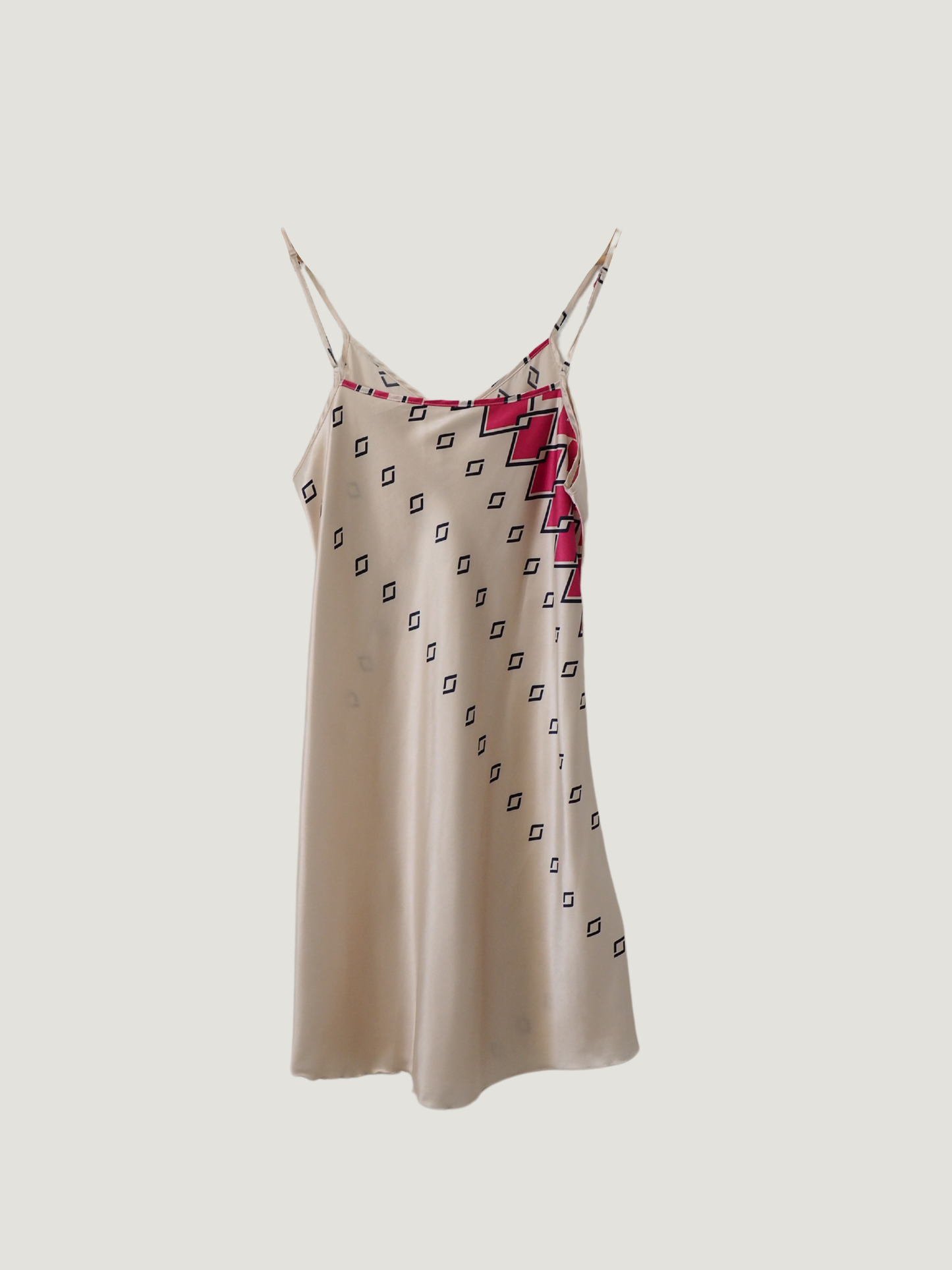 Pre-Owned Vintage Geometric Slip Dress (S)