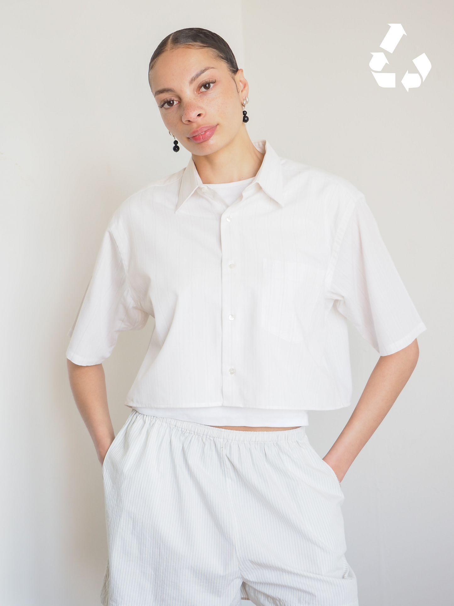 Collective Will Re-Worked Cropped Shirt