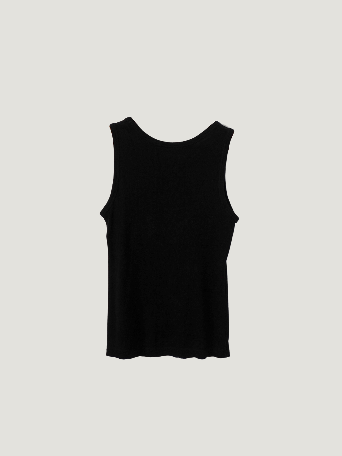 Pre-Owned Rhinestone Ribbed Tank Top (S)