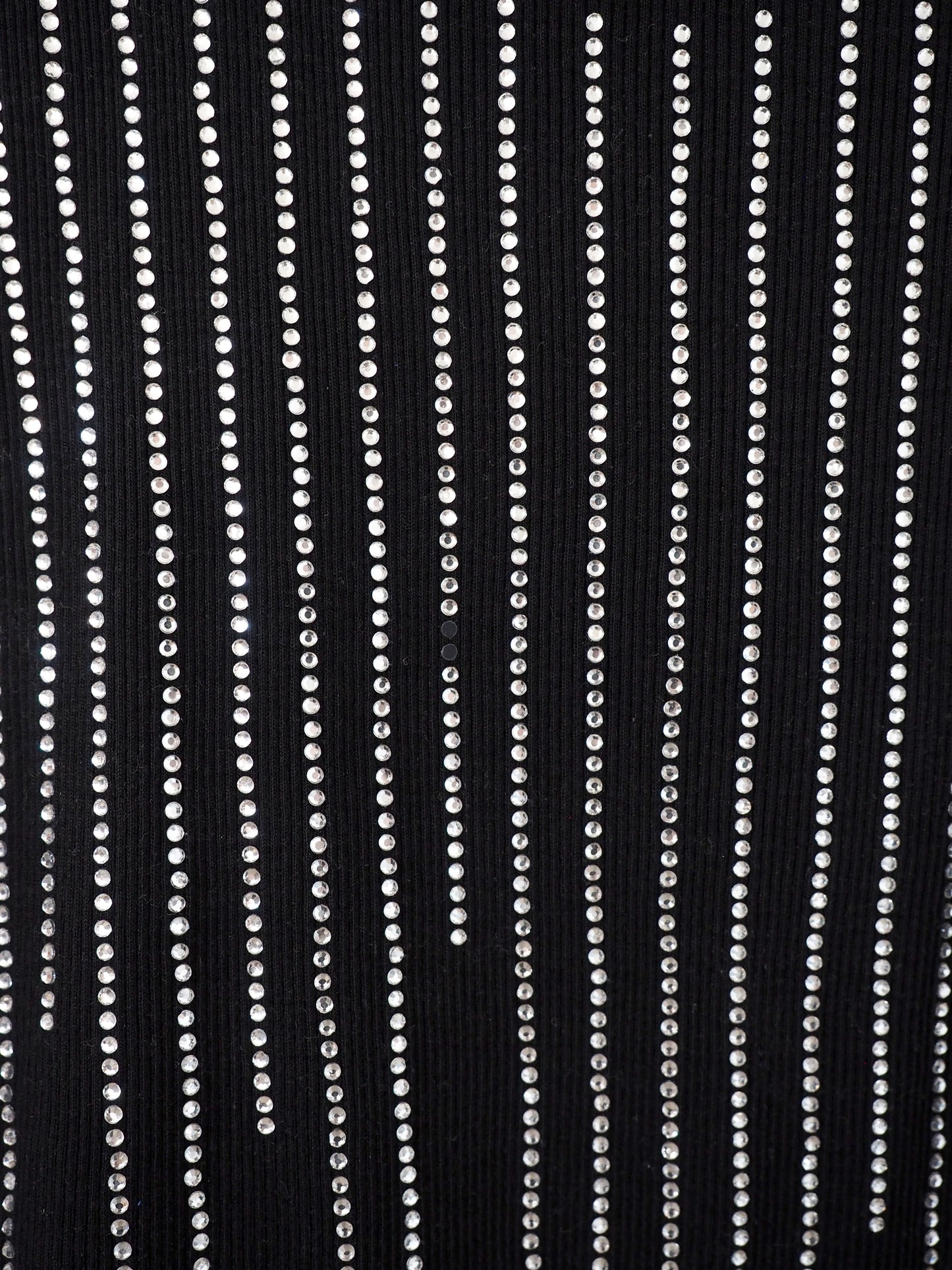 Pre-Owned Rhinestone Ribbed Tank Top (S)