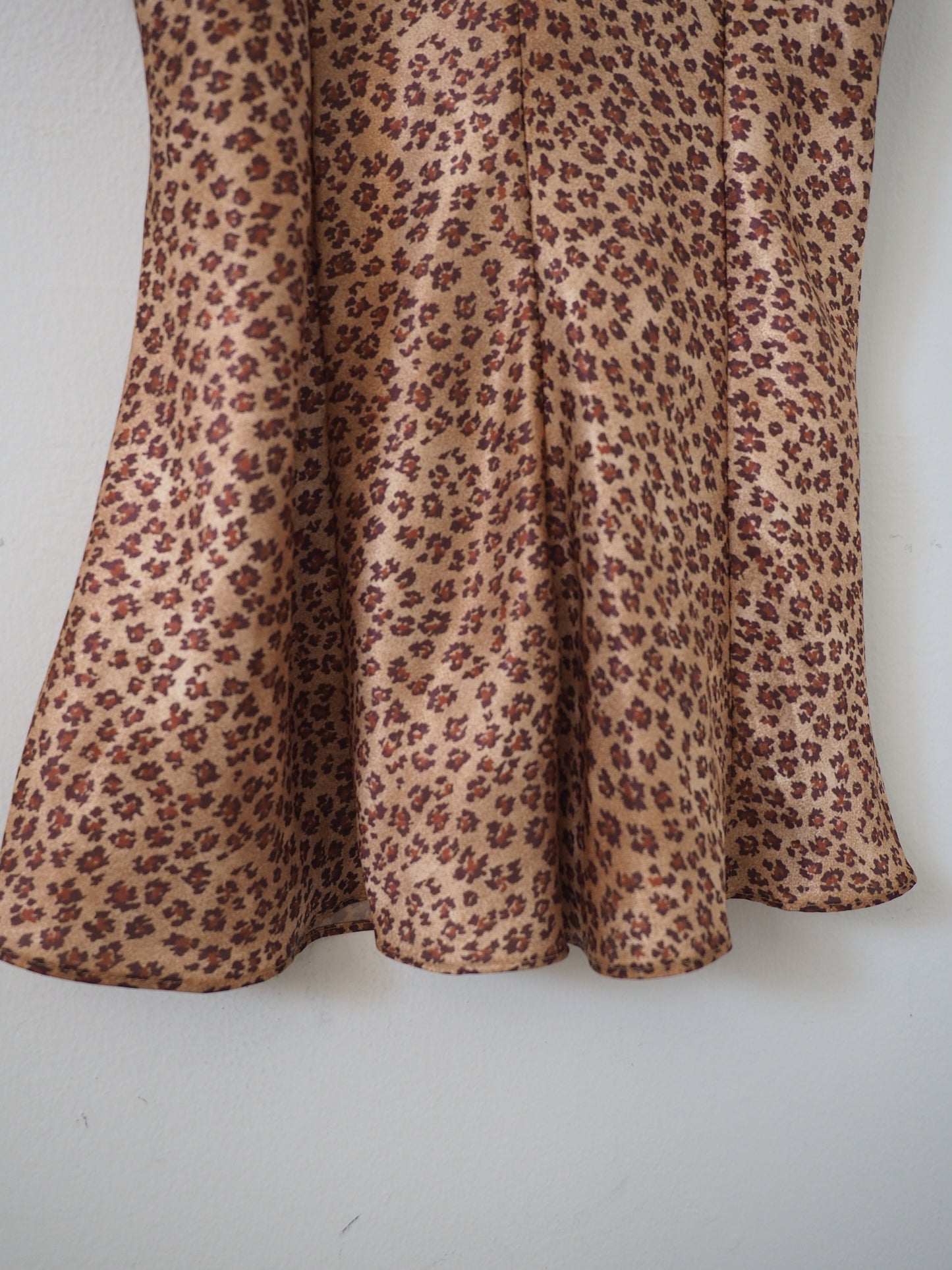 Pre-Owned Vintage Leopard Mini Slip Dress (M)