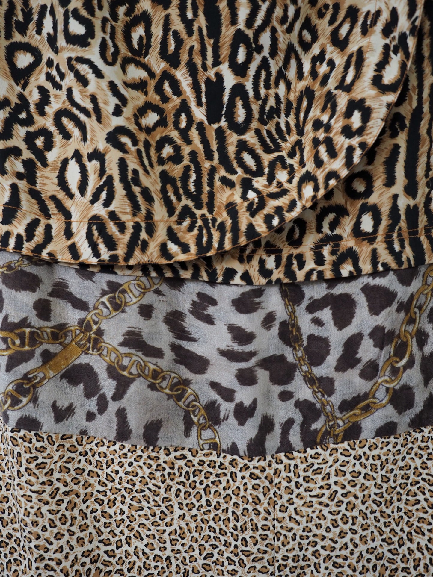 Pre-Owned Vintage Vera Cristina Animal Print Skirt (30")