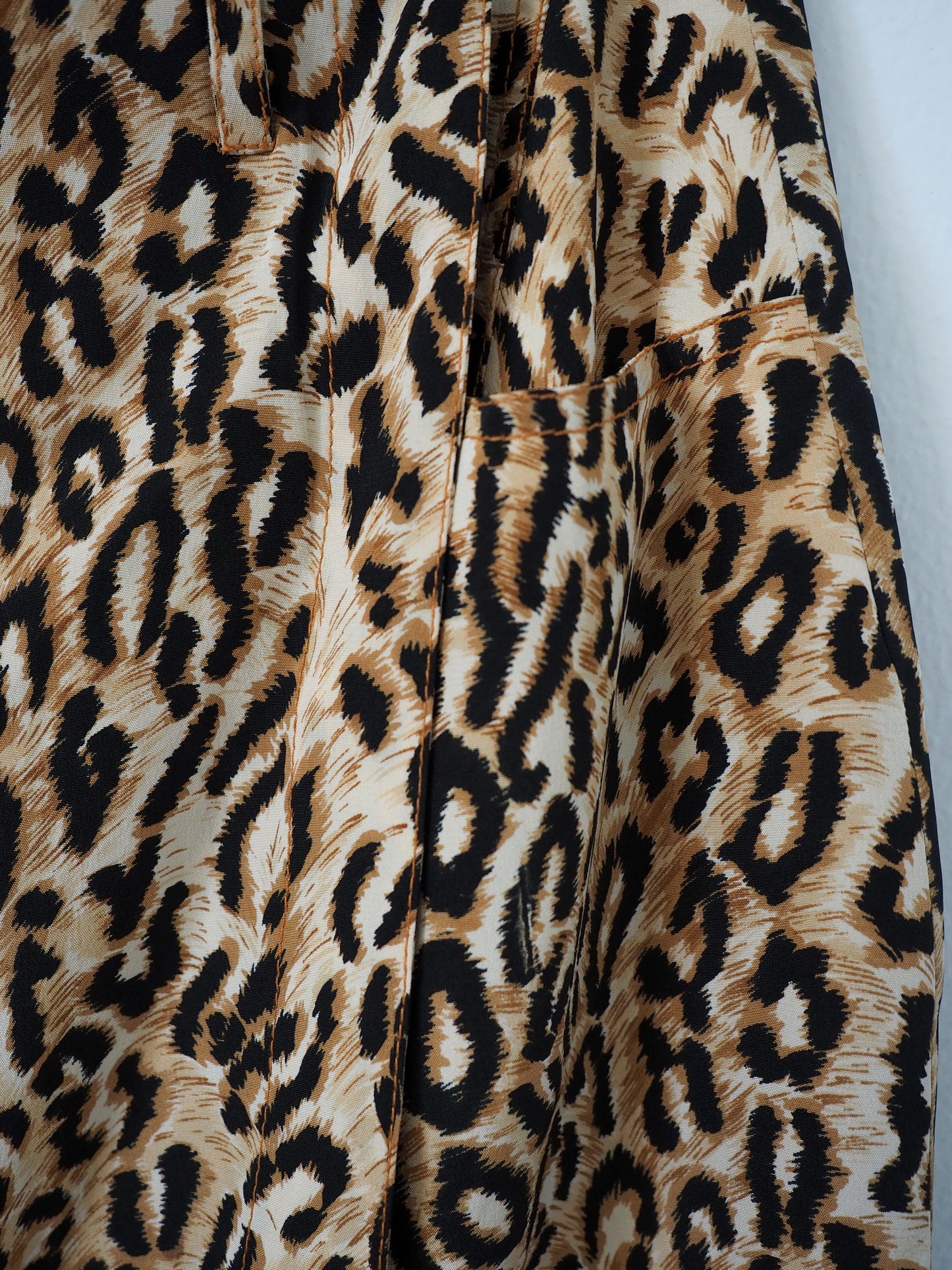 Pre-Owned Vintage Vera Cristina Animal Print Skirt (30")