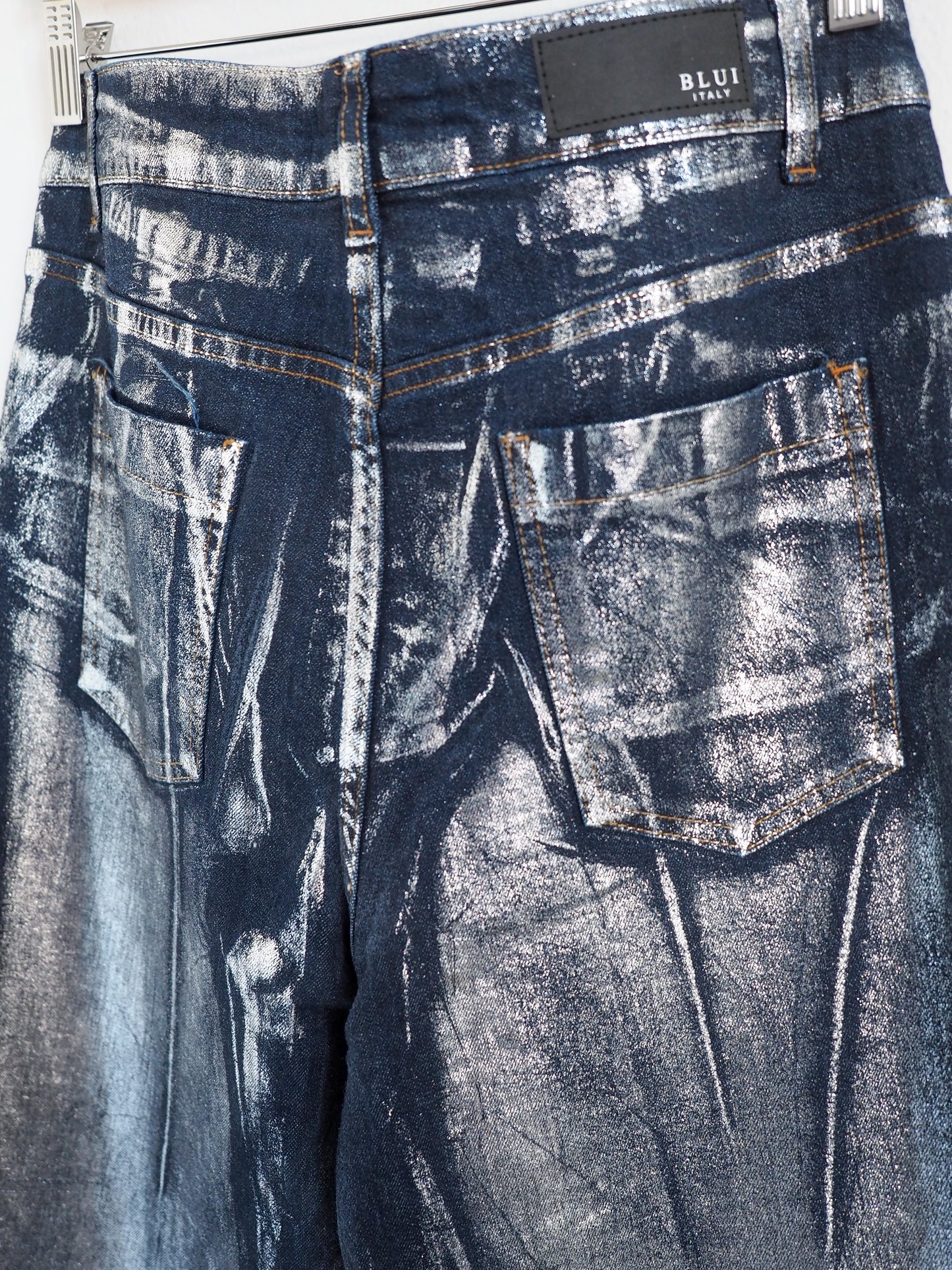 Blui Silver Foil Jeans (32" midrise)