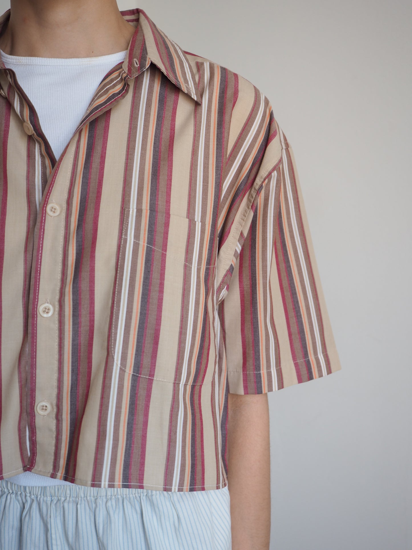 Collective Will Re-Worked Cropped Shirt