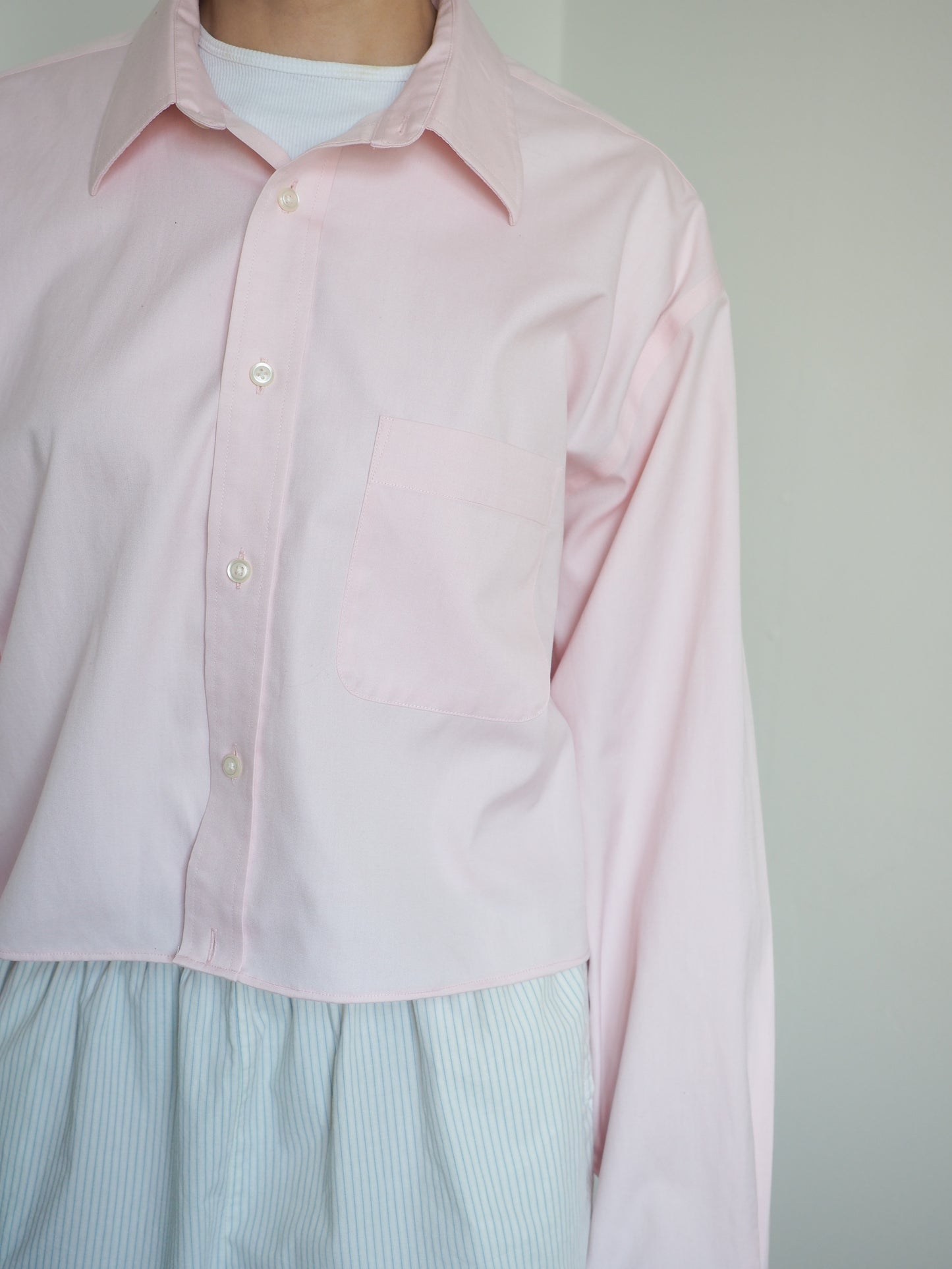 Collective Will Re-Worked Cropped Shirt