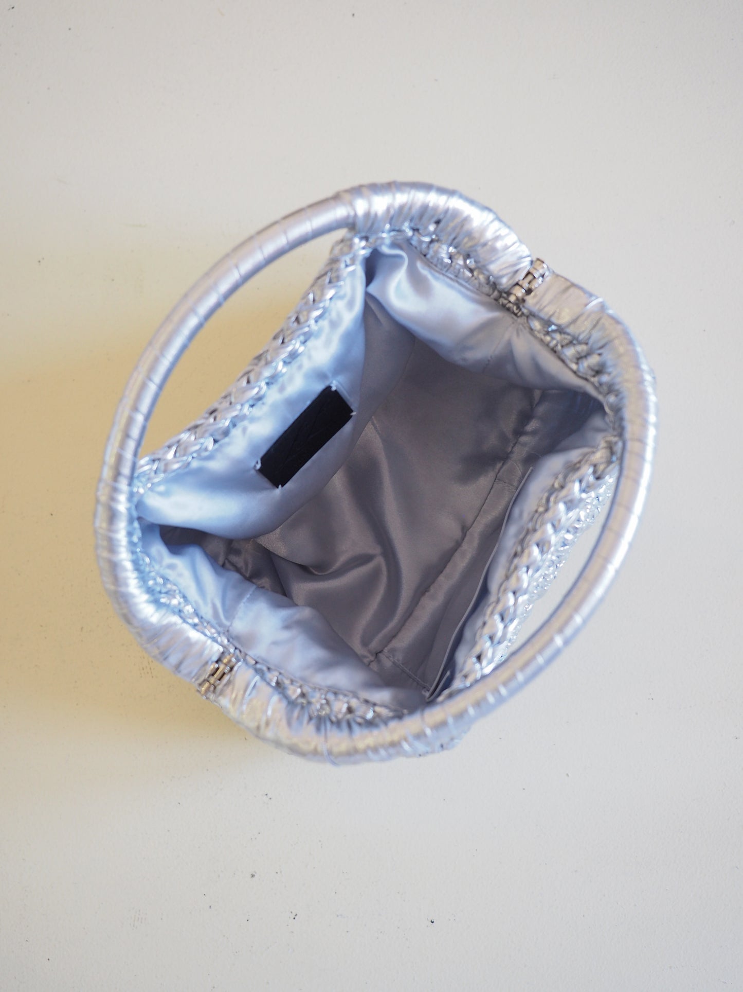 Lamour Metallic Top Handle Bag