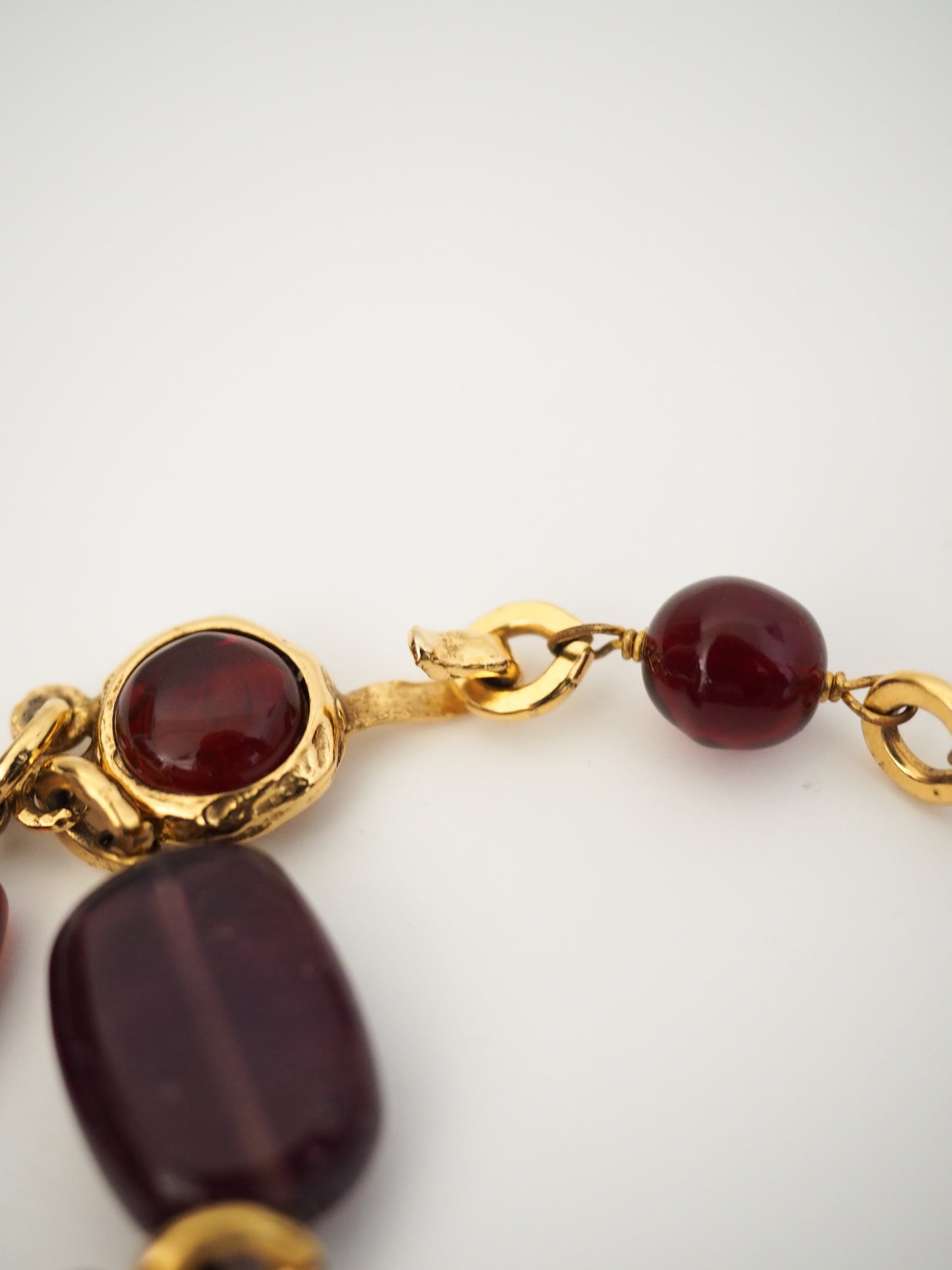 Pre-Owned Vintage 1970's Chanel Double Strand Gripoix Glass Necklace