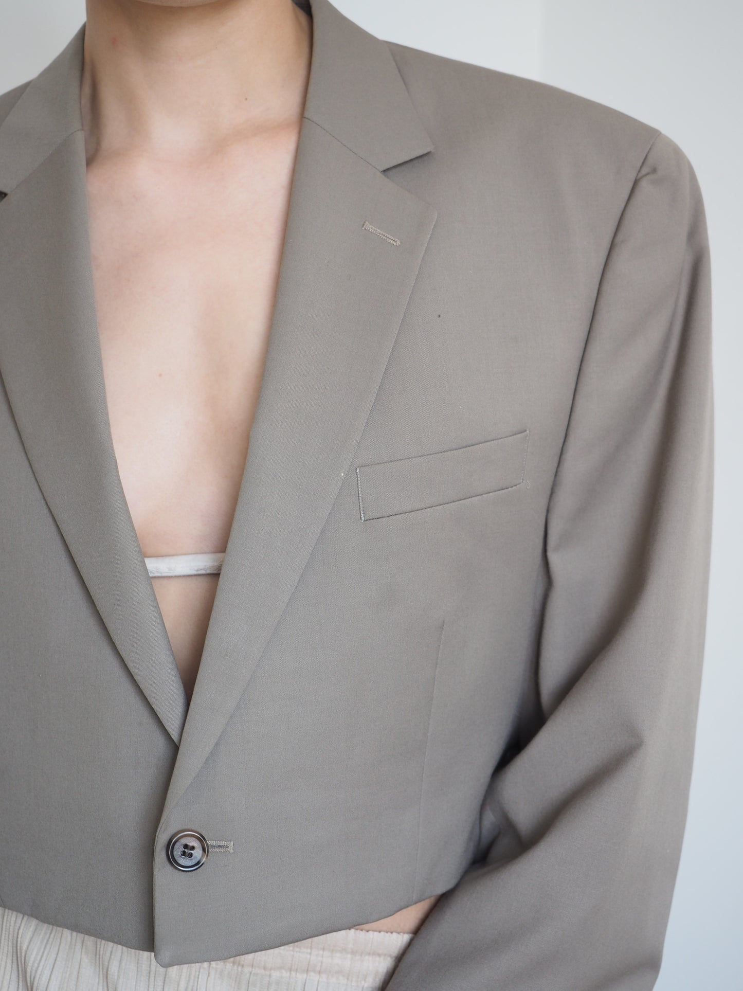 Collective Will Re-Worked Cropped Blazer