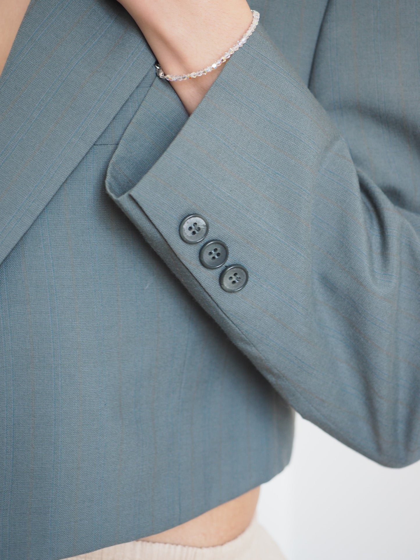 Collective Will Re-Worked Cropped Blazer