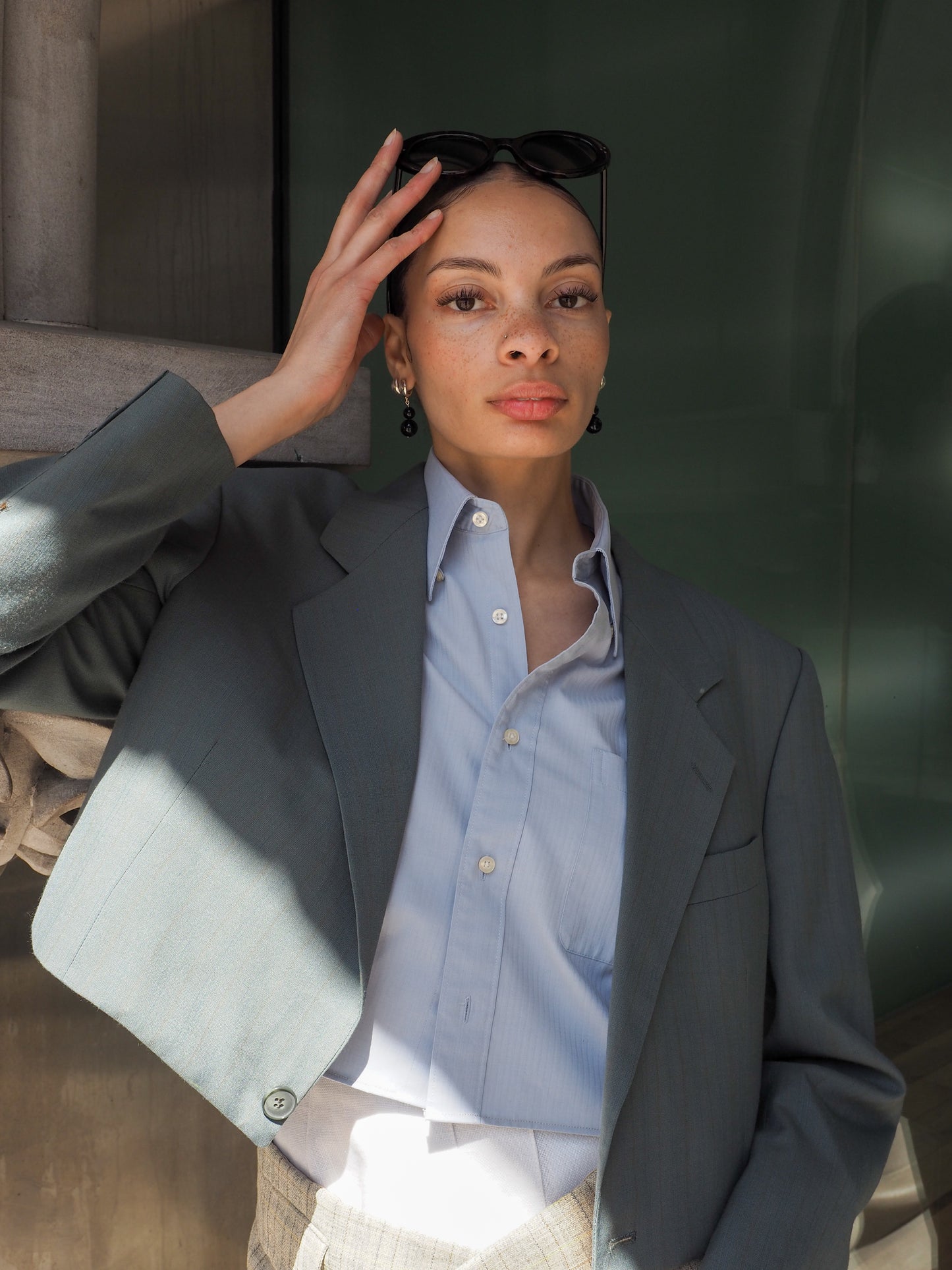 Collective Will Re-Worked Cropped Blazer