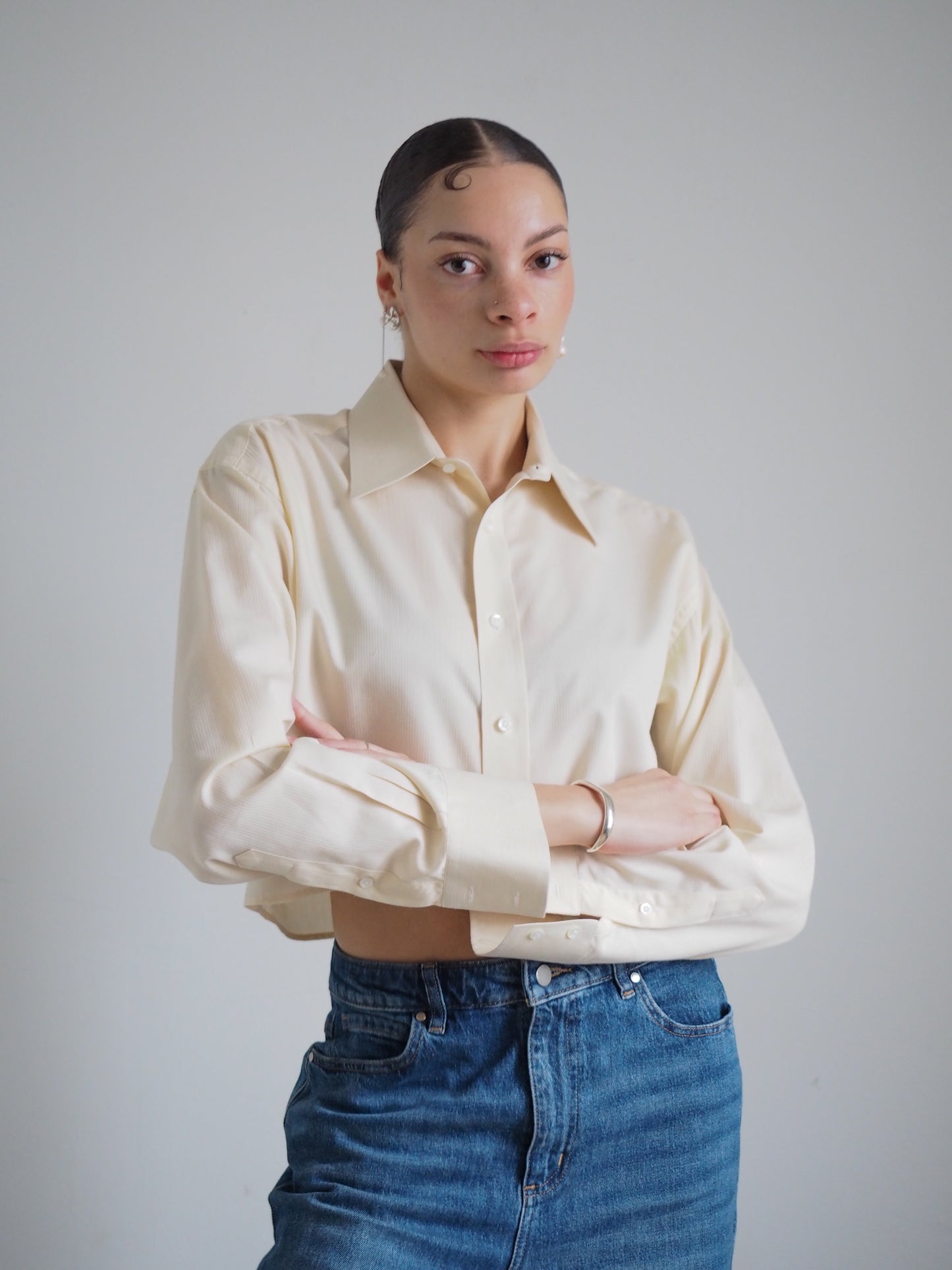Collective Will Re-Worked Cropped Shirt
