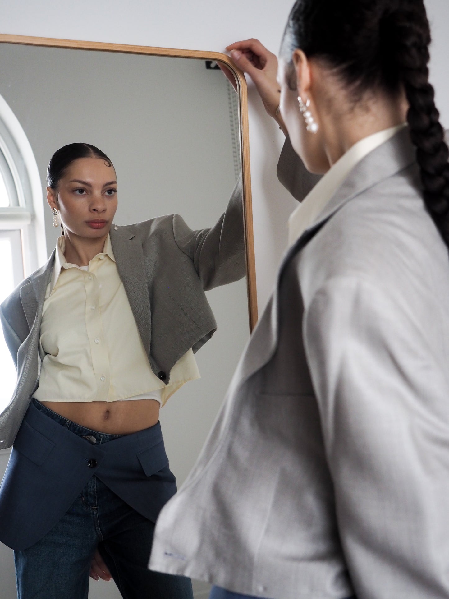 Collective Will Re-Worked Cropped Shirt