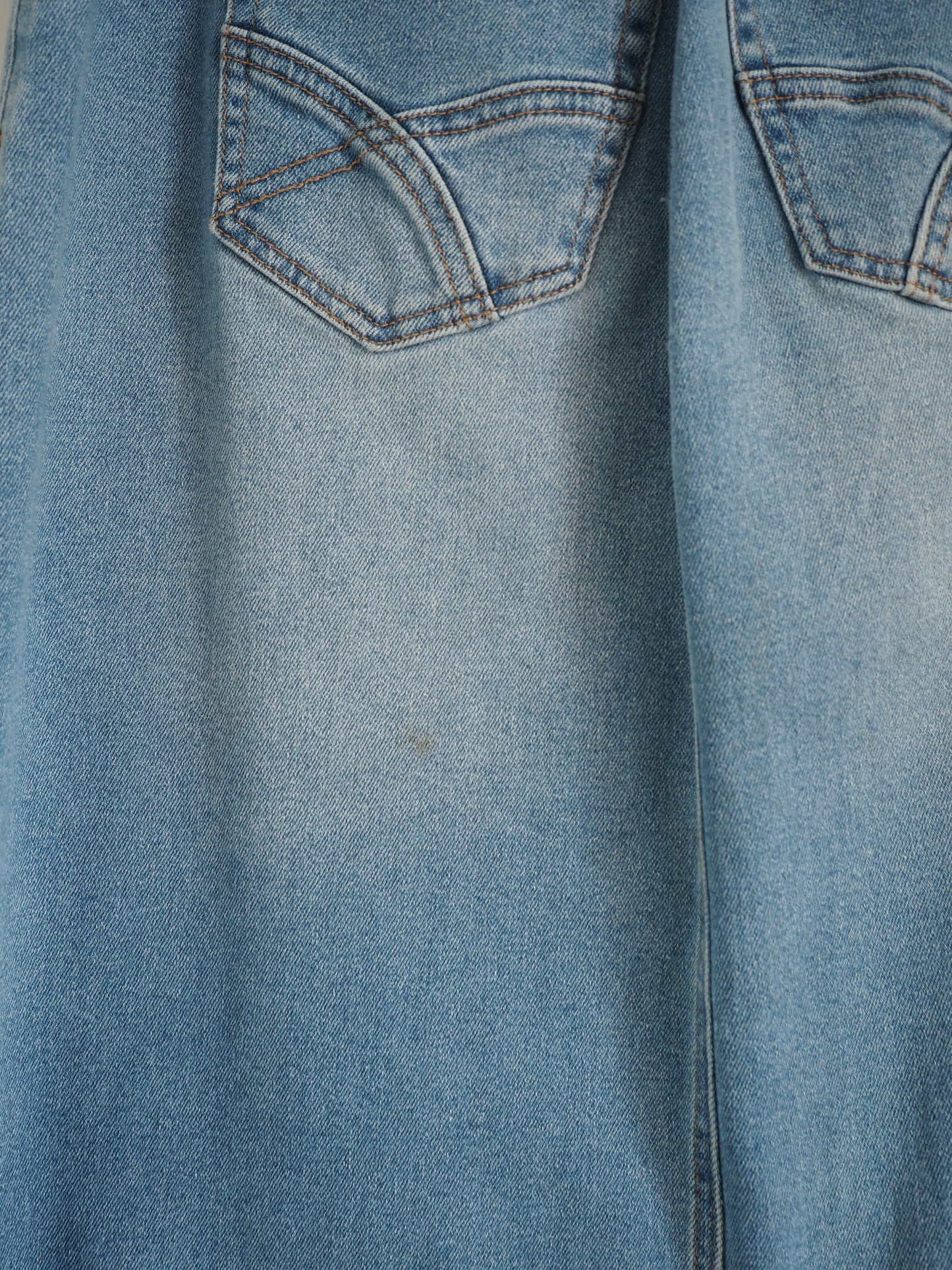 Pre-Owned CREAM Denim Maxi Skirt (28")