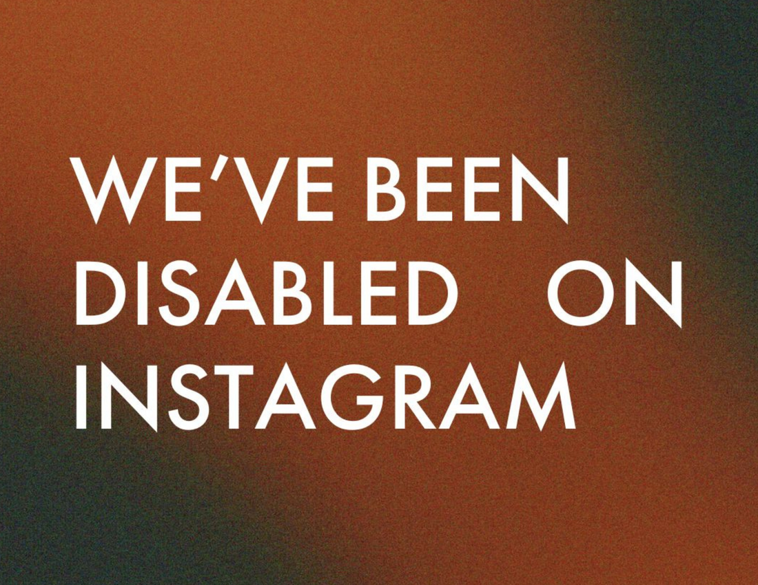 Our Instagram Account was Disabled by Meta