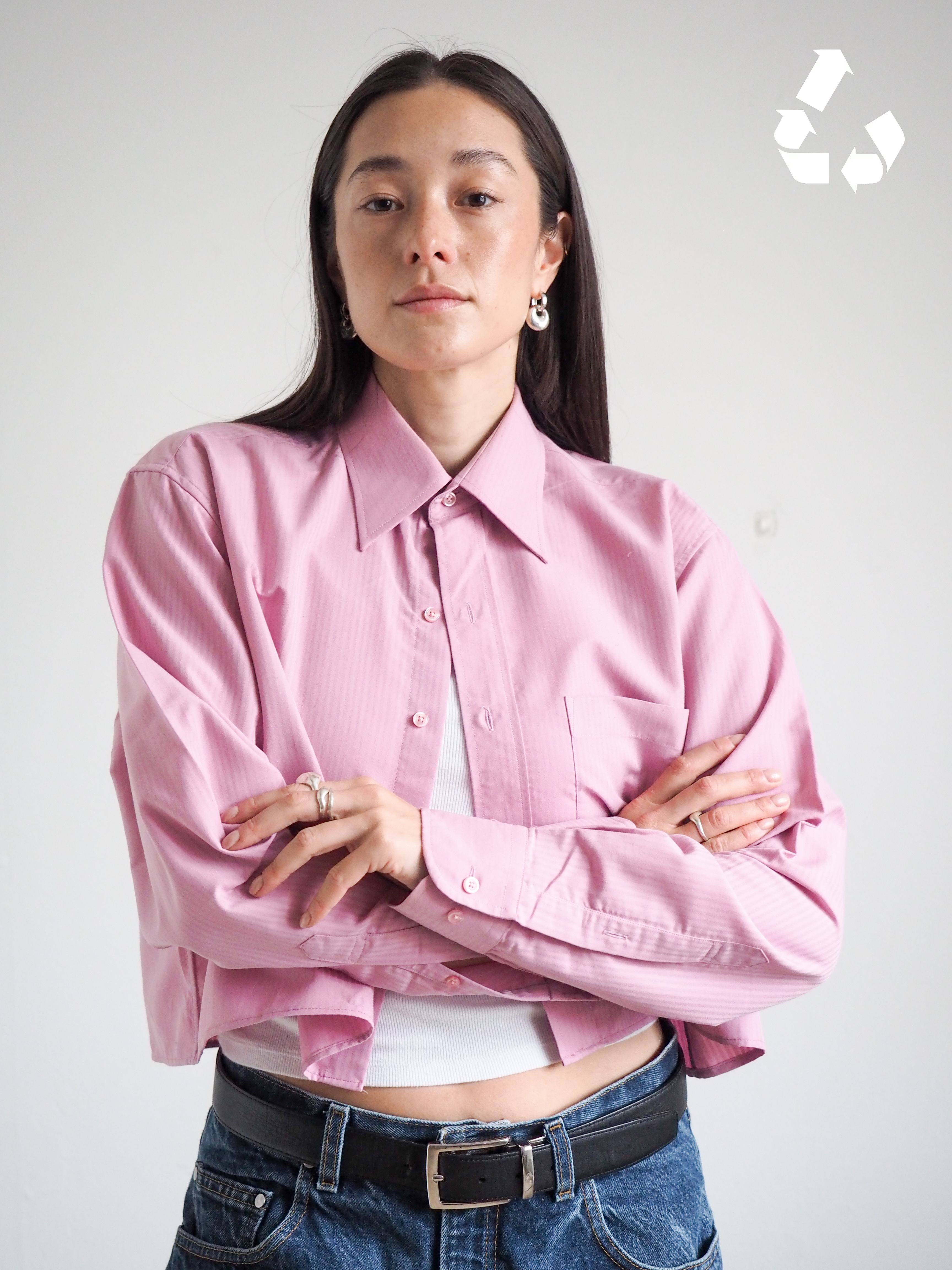 Collective Will Re-Worked Cropped Shirt