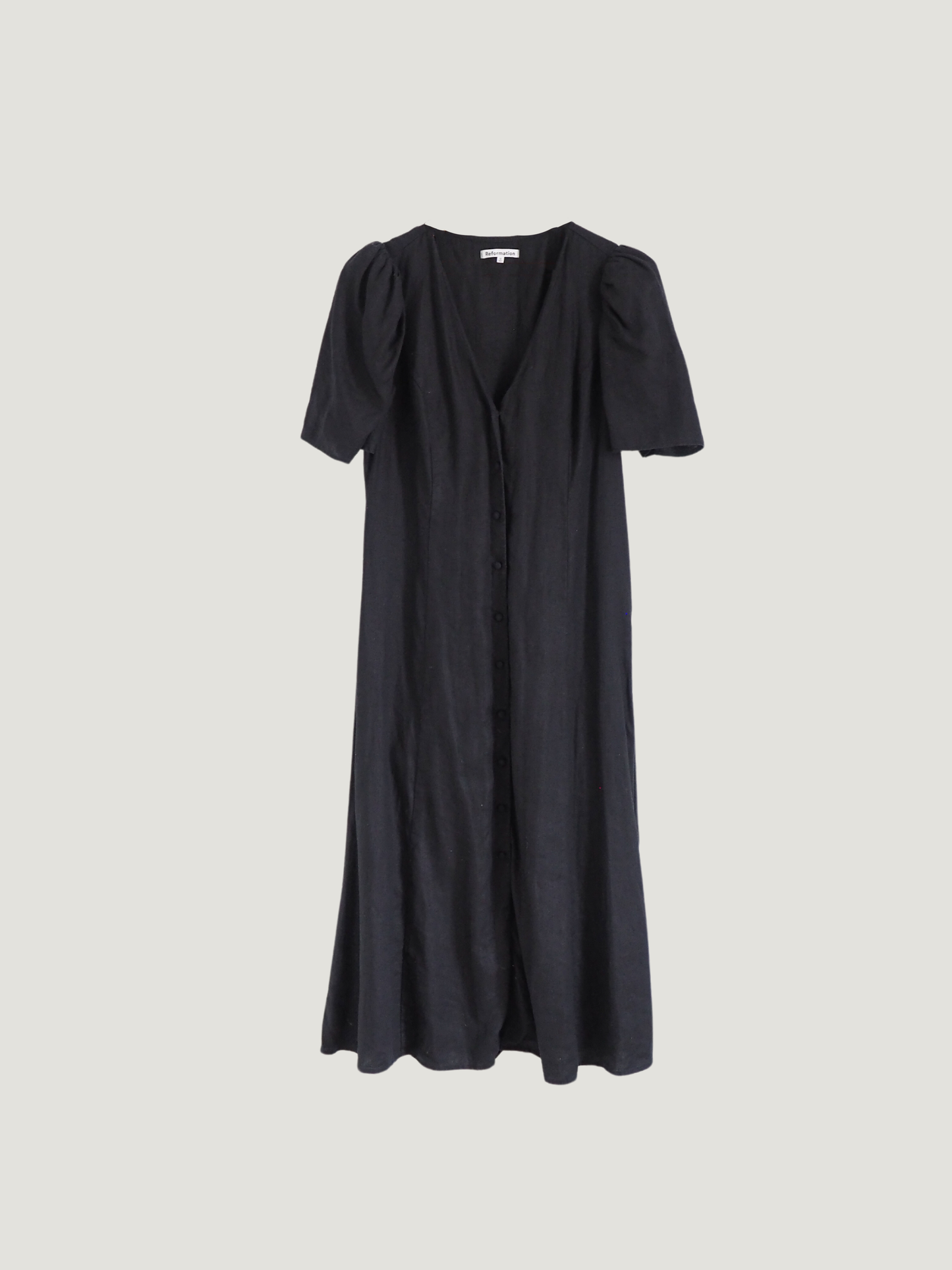 Pre-Owned Reformation Puff Sleeve Dress (L)