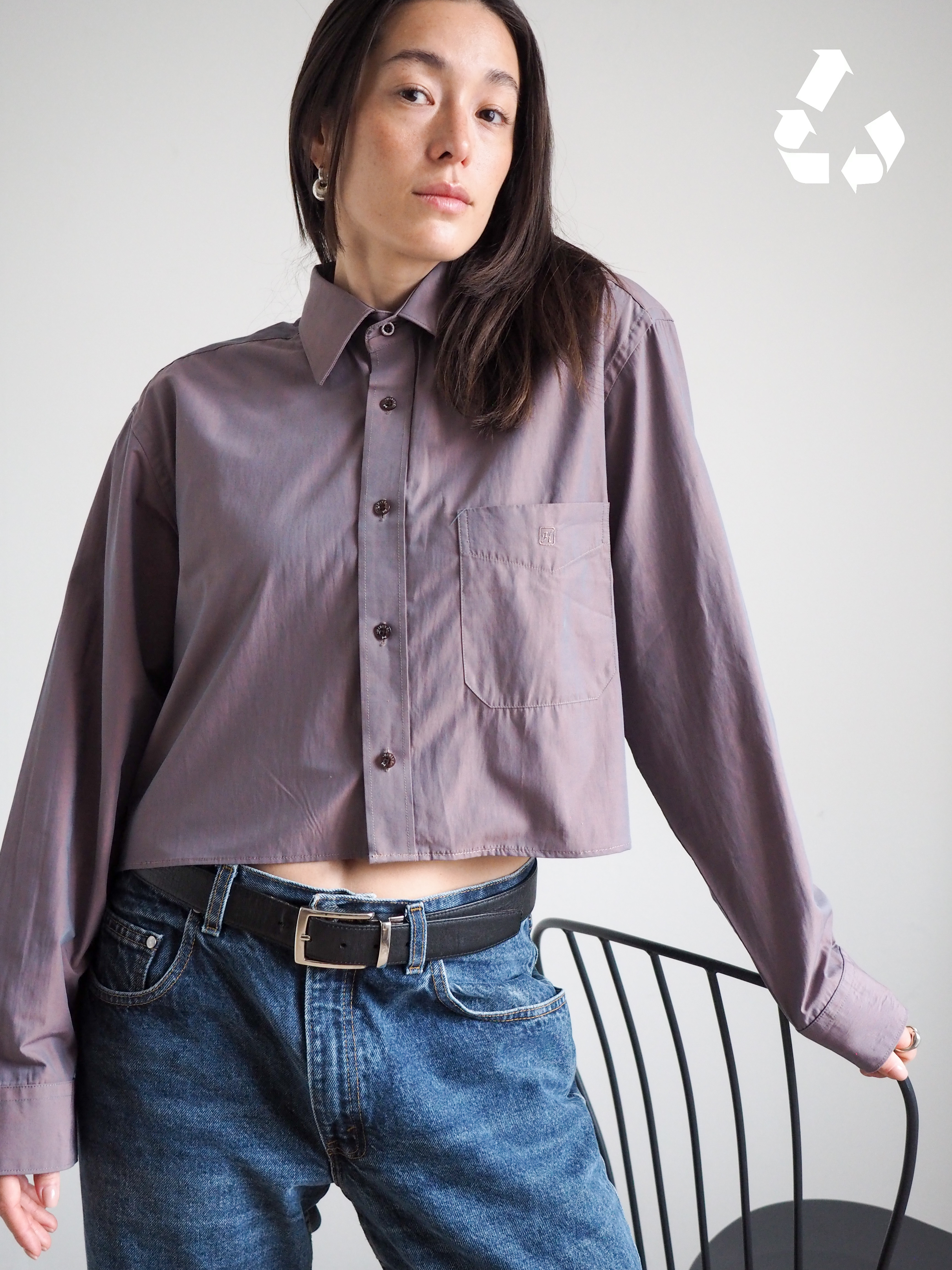 Collective Will Re-Worked Cropped Shirt