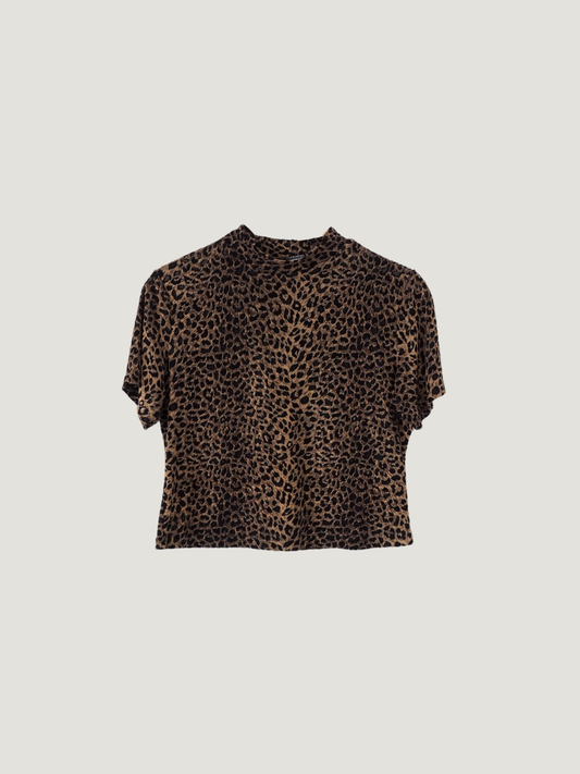 Pre-Owned Vintage Basics Leopard Top (S)