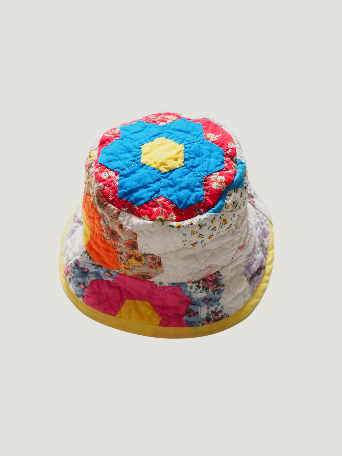 Pre-Owned Patchwork Bucket Hat (M)