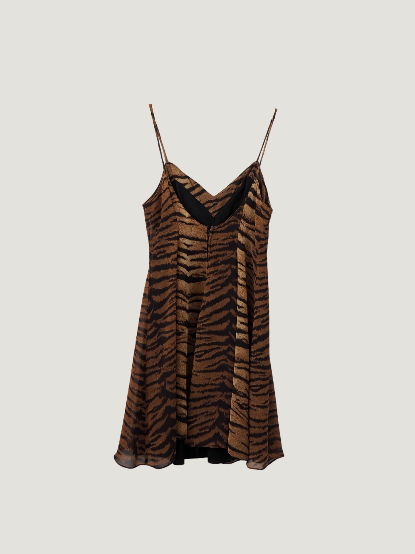 Pre-Owned Vintage Saint Martin Tiger Stripe Midi Dress (S/M)