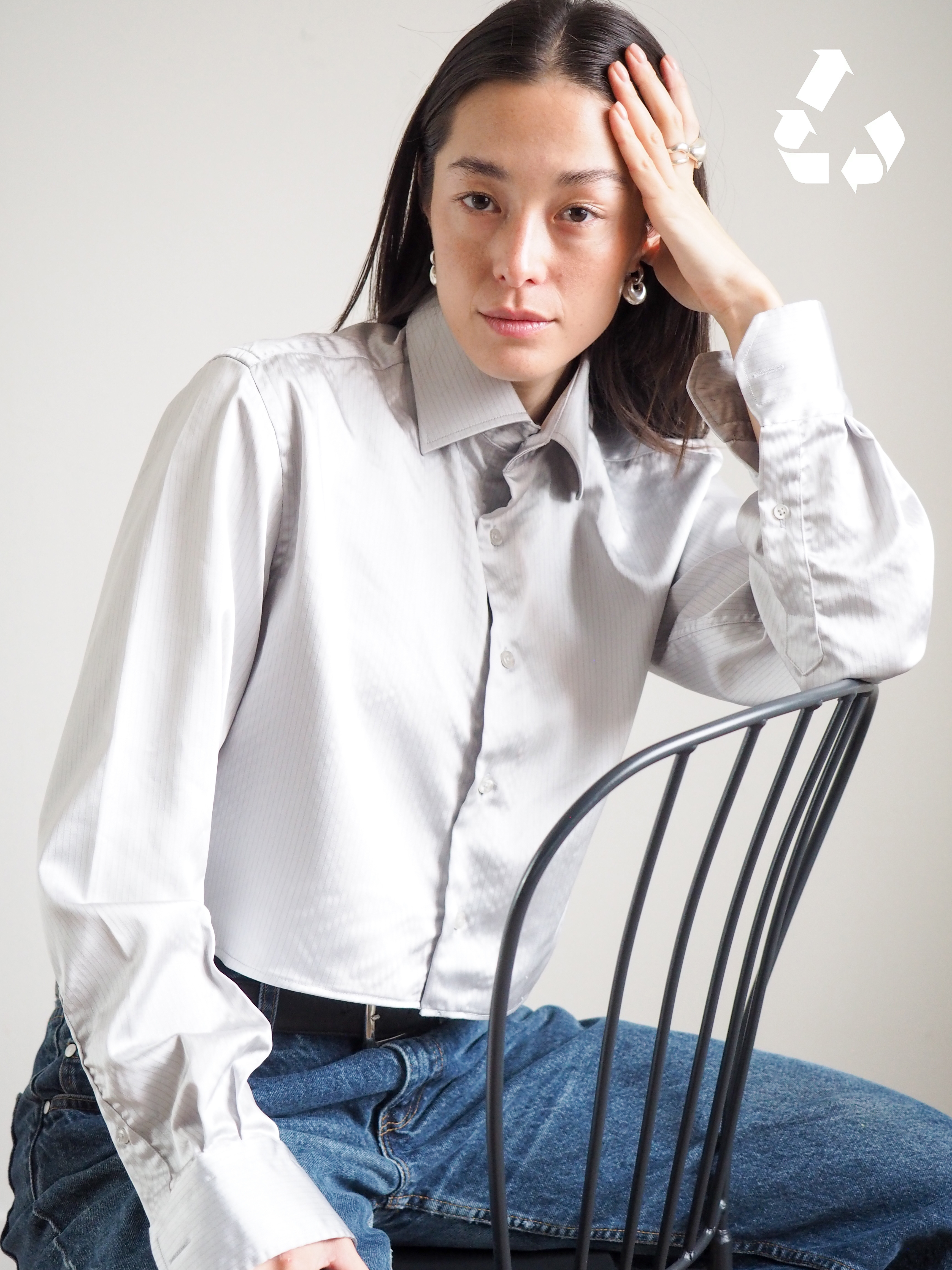 Collective Will Re-Worked Cropped Shirt