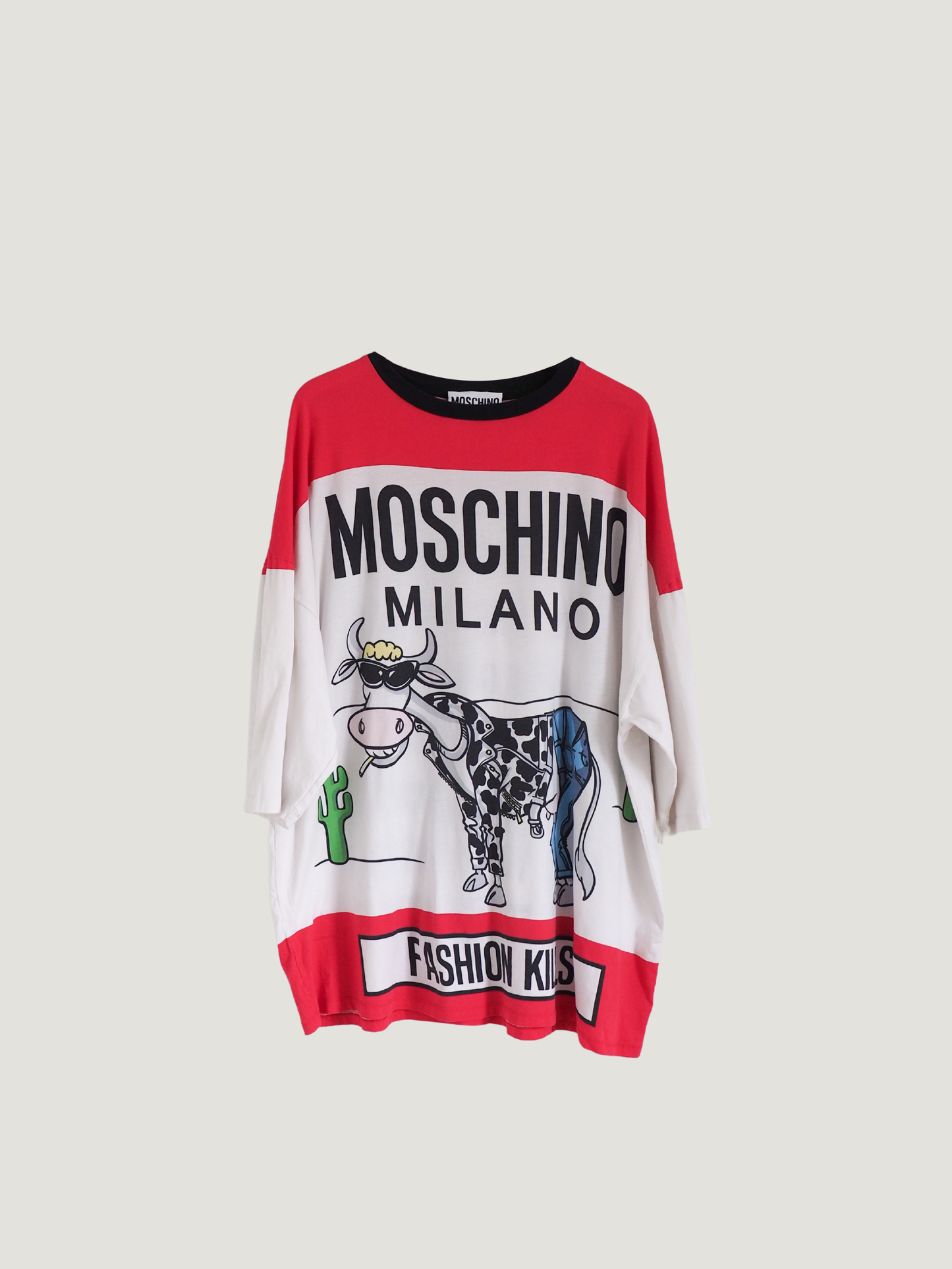 Pre-Owned MOSCHINO Couture! 2016 Smoking Kills T-Shirt (M)